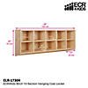 ECR4Kids 10-Section Birch Hanging Coat Locker with Bins - Assorted Image 1