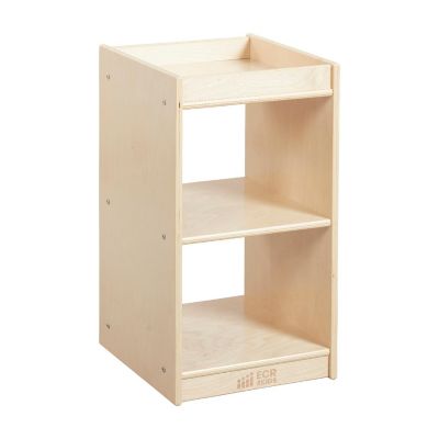 ECR4Kids 2-Cube Vertical Storage Cabinet, Natural Image 1