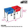 ECR4Kids 2 Station Square Sand and Water Table with Lids Image 1