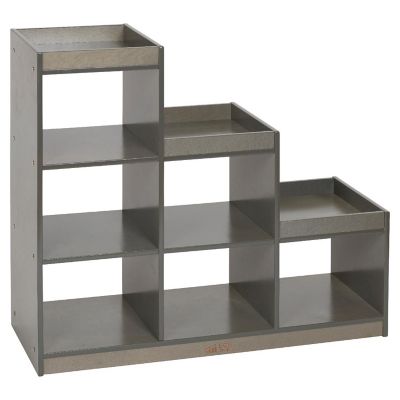 ECR4Kids 3-2-1 Cube Storage Cabinet, Grey Wash Image 1
