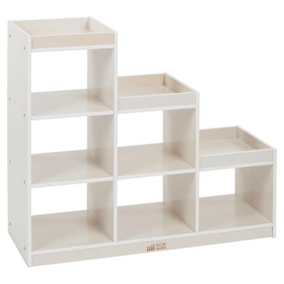 ECR4Kids 3-2-1 Cube Storage Cabinet, White Wash Image 1