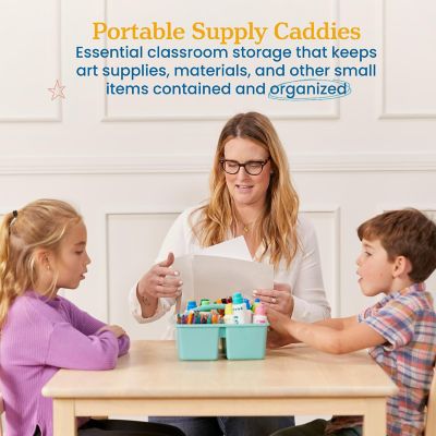 ECR4Kids 4-Compartment Medium Caddy, Contemporary, 6-Pack Image 2