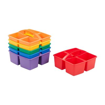 ECR4Kids 4-Compartment Medium Caddy, Primary, 6-Pack Image 1