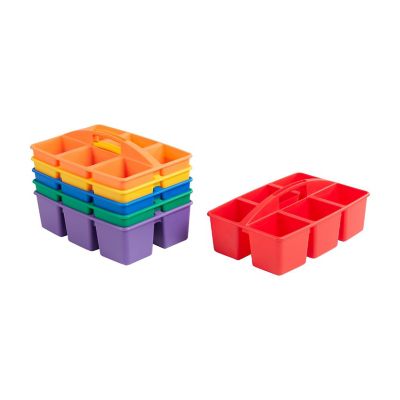 ECR4Kids 6-Compartment Large Caddy, Primary, 6-Pack Image 1