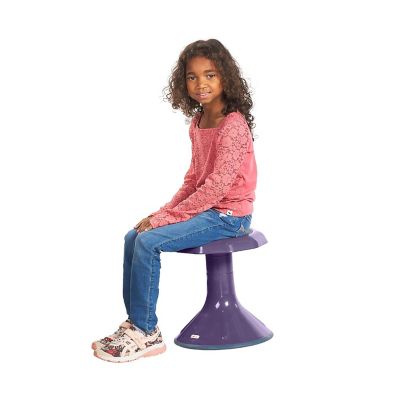 ECR4Kids ACE Active Core Engagement Wobble Stool, 15-Inch Seat Height, Eggplant Image 1