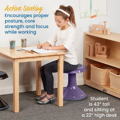 ECR4Kids ACE Active Core Engagement Wobble Stool, 15-Inch Seat Height, Flexible Seating, Eggplant Image 3