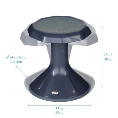 ECR4Kids ACE Active Core Engagement Wobble Stool, 15-Inch Seat Height, Flexible Seating, Navy Image 1