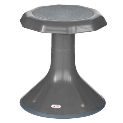 ECR4Kids ACE Active Core Engagement Wobble Stool, 15-Inch Seat Height, Grey Image 1