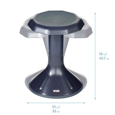 ECR4Kids ACE Active Core Engagement Wobble Stool, 18-Inch Seat Height, Navy Image 1