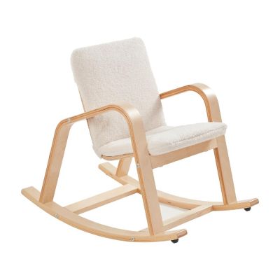 ECR4Kids Bentwood Rocking Chair with Cushion, Natural Image 1