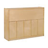 ECR4Kids Birch 25 Cubby Tray Cabinet with Clear Bins Image 4