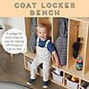 ECR4Kids Birch Streamline 4-Section Toddler Coat Locker with Bench Image 2