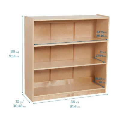 ECR4Kids Classic Bookcase, 36in, Natural Image 1