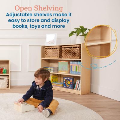 ECR4Kids Classic Bookcase, 36in, Natural Image 3