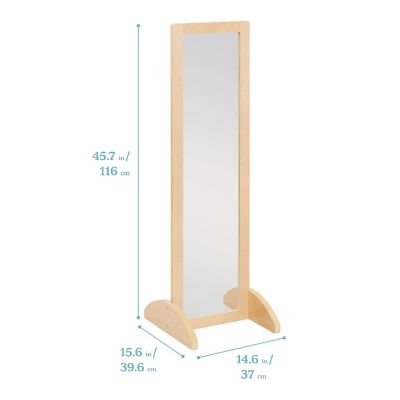 ECR4Kids Double-Sided Bi-Directional Mirror, Natural Image 1