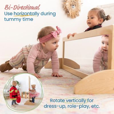 ECR4Kids Double-Sided Bi-Directional Mirror, Natural Image 3