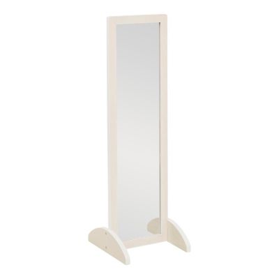 ECR4Kids Double-Sided Bi-Directional Mirror, White Wash Image 1