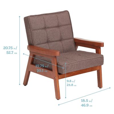 ECR4Kids Hadley Arm Chair, Kids Furniture, Raisin Image 1