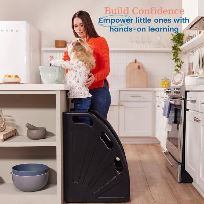 ECR4Kids Kiddie Climb Step Stool, Black Image 3