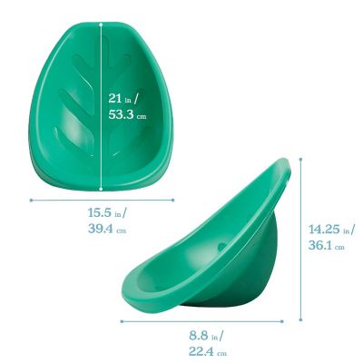 ECR4Kids Leaf Floor Seat, Emerald, 6-Piece Image 1