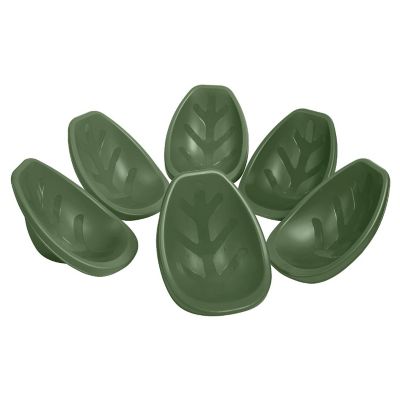 ECR4Kids Leaf Floor Seat, Hunter Green, 6-Piece Image 1