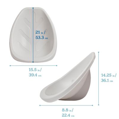 ECR4Kids Leaf Floor Seat, Light Grey, 6-Piece Image 1