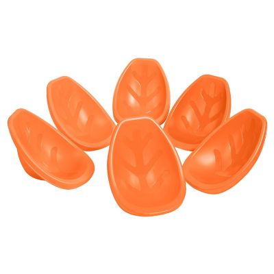 ECR4Kids Leaf Floor Seat, Orange, 6-Piece Image 1