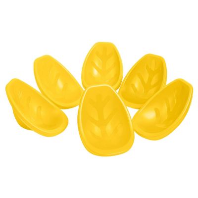 ECR4Kids Leaf Floor Seat, Yellow, 6-Piece Image 1