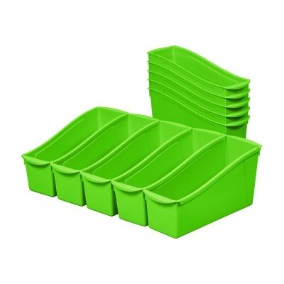 ECR4Kids Linking Book Bin, Neon Green, 10-Piece Image 1
