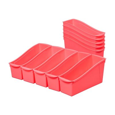 ECR4Kids Linking Book Bin, Neon Pink, 10-Piece Image 1