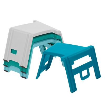 ECR4Kids Linking Stool Set, Contemporary, 4-Piece Image 1