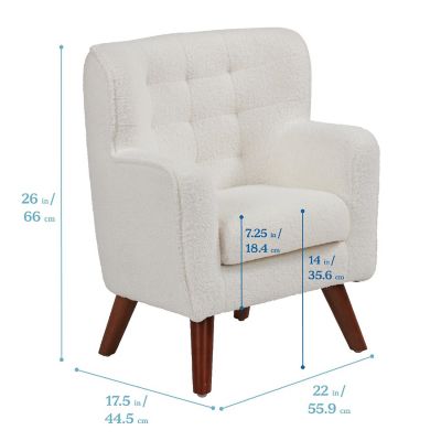 ECR4Kids Mila Arm Chair, Kids Furniture, White Image 1