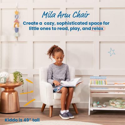 ECR4Kids Mila Arm Chair, Kids Furniture, White Image 2