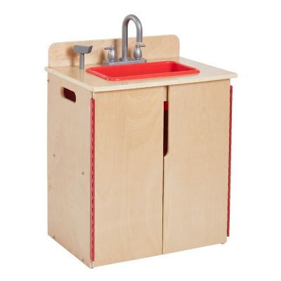 ECR4Kids Play Kitchen Sink, Natural Image 1