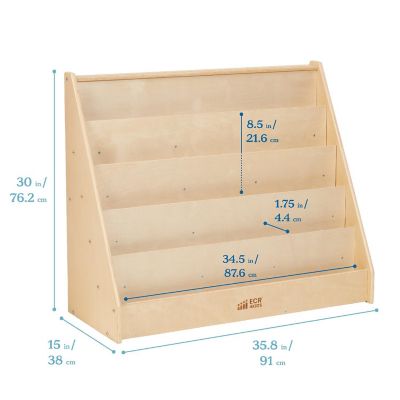 ECR4Kids Single-Sided Book Display, Natural Image 1