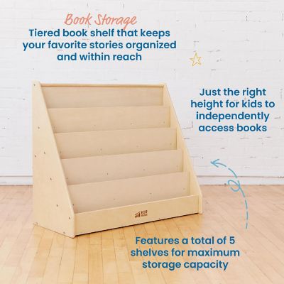 ECR4Kids Single-Sided Book Display, Natural Image 3