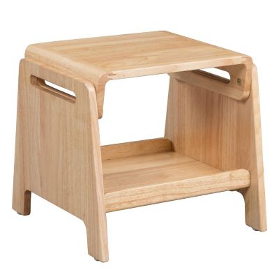 ECR4Kids Sit or Step Stool, Natural Image 1