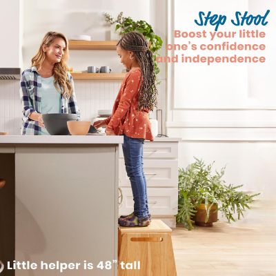 ECR4Kids Sit or Step Stool, Natural Image 3