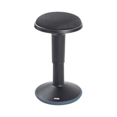 ECR4Kids Sitwell Wobble Stool with Cushion, Adjustable Height, Active Seating, Black Image 1