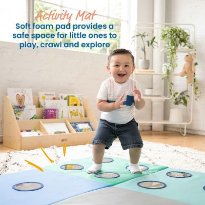 ECR4Kids SoftZone 123 Look at Me Activity Mat, Folding Playmat, Contemporary Image 2