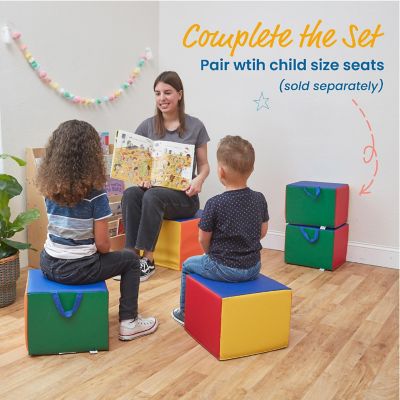 ECR4Kids SoftZone Adult Cozy Cube, Assorted Image 3