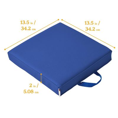ECR4Kids SoftZone Floor Cushions, Square, Flexible Seating, Assorted, 6-Piece Image 1