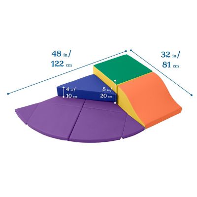 ECR4Kids SoftZone Junior Adventurer's Summit Slide, Assorted, 4-Piece Image 1