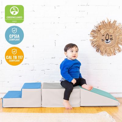 ECR4Kids SoftZone Junior Little Me Climb Crawl and Slide, Contemporary, 3-Piece Image 3