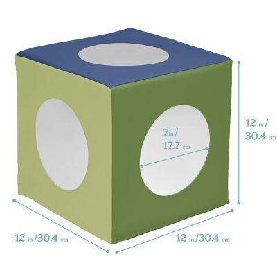 ECR4Kids SoftZone Mirror Cube, Earthtone Image 1