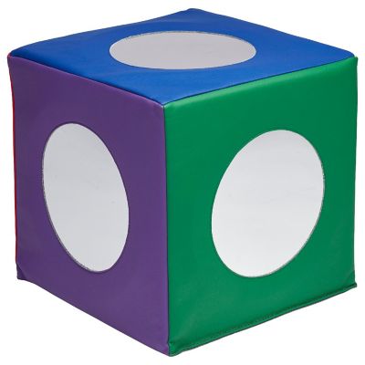 ECR4Kids SoftZone Mirror Cube, Sensory Toy, Assorted Image 1