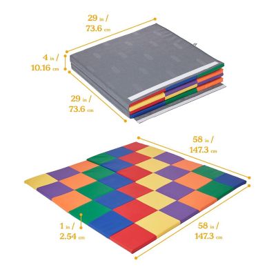 ECR4Kids SoftZone Patchwork Activity Mat, Assorted Image 1