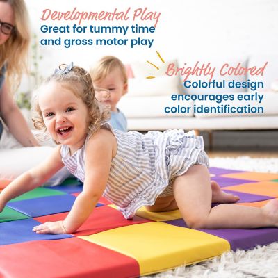 ECR4Kids SoftZone Patchwork Activity Mat, Assorted Image 2