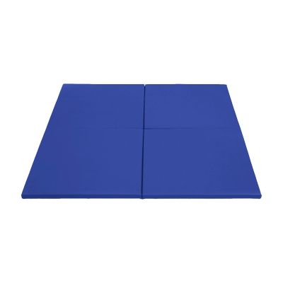 ECR4Kids SoftZone Play Patch Activity Mat Squares, Blue, 4-Pack Image 1