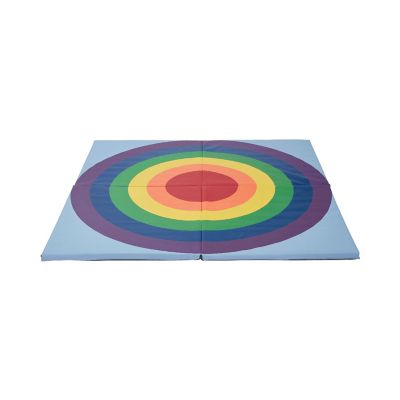 ECR4Kids SoftZone Rainbow Activity Mat, Rainbow Image 1